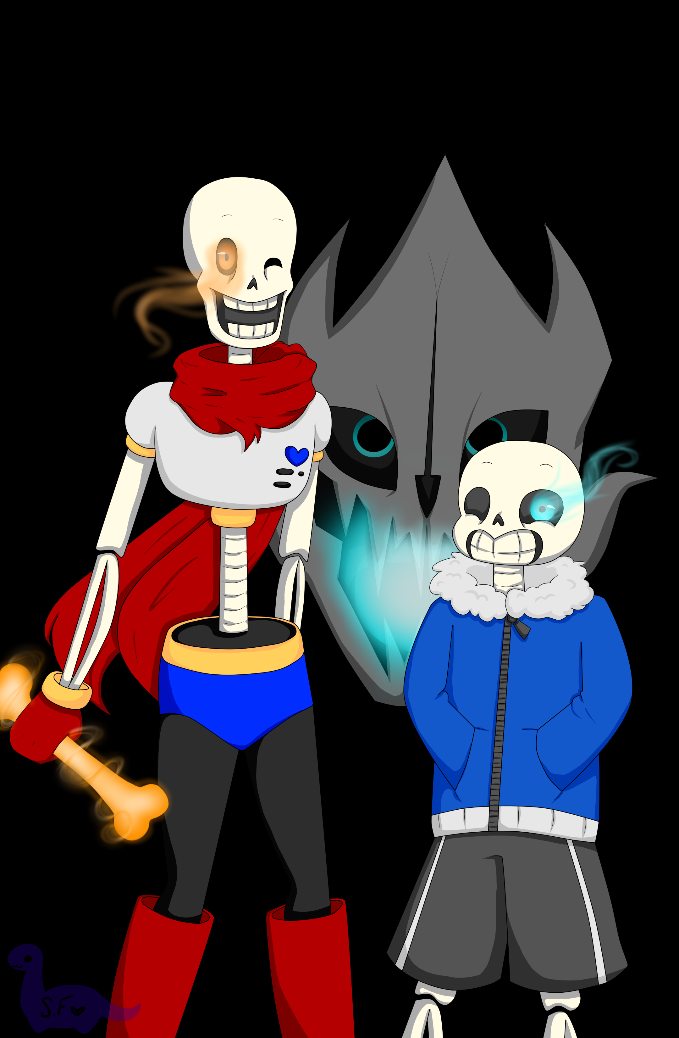 Sans And Papyrus Wallpaper By Sarah Forstie