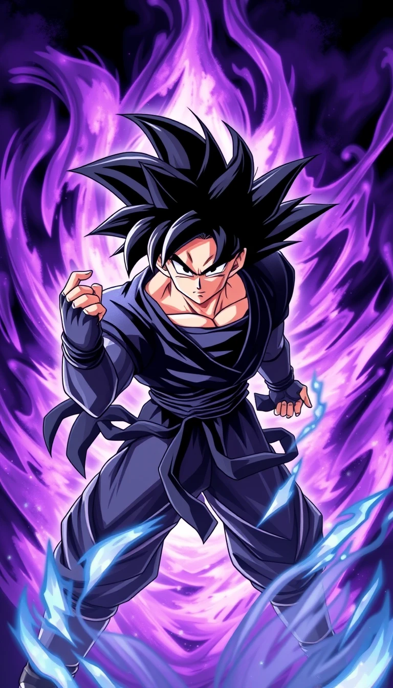 Black Goku Mobile Wallpaper