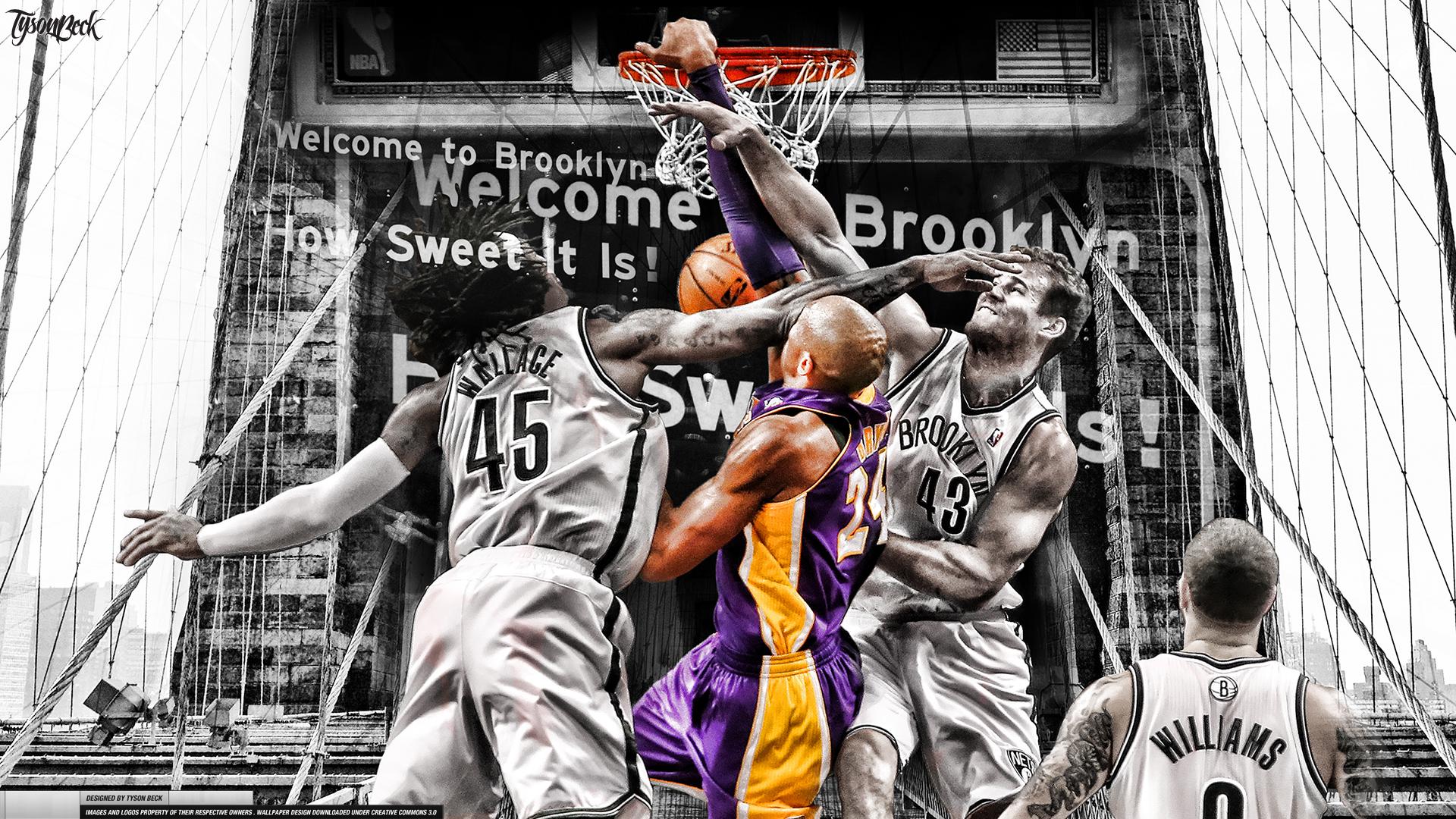 Kobe Bryant Dunk On Brooklyn Nets wallpaper   909528