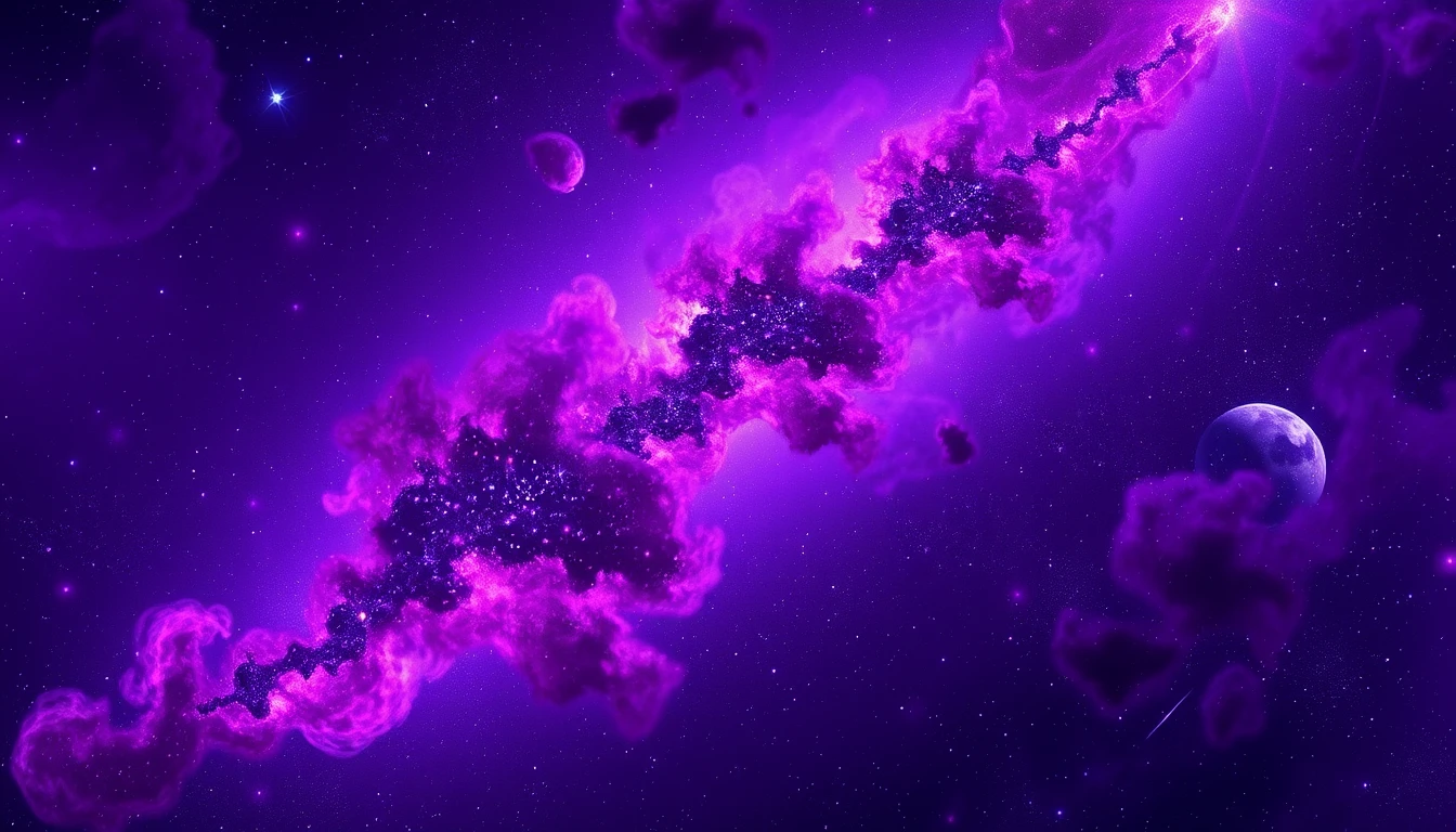 HD Purple Space Wallpaper