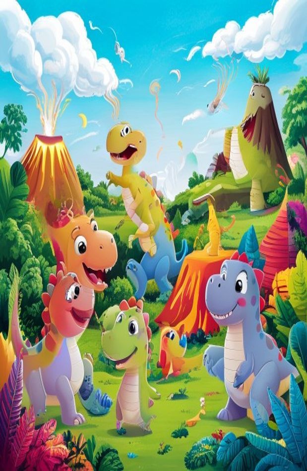 Cute Dinosaur Background