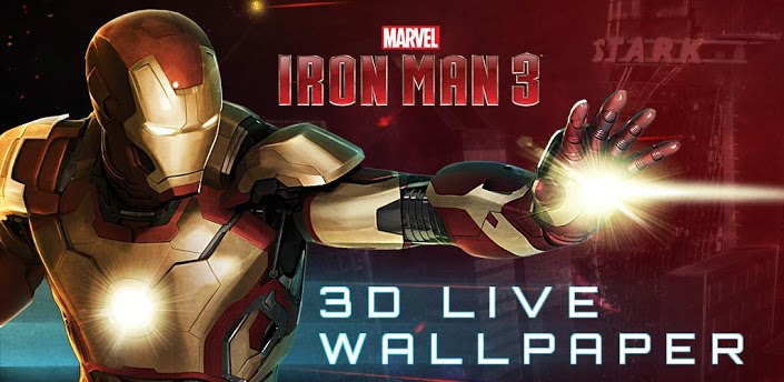  3d live wallpaper for iron man 3 the wallpaper is with in app 705x344