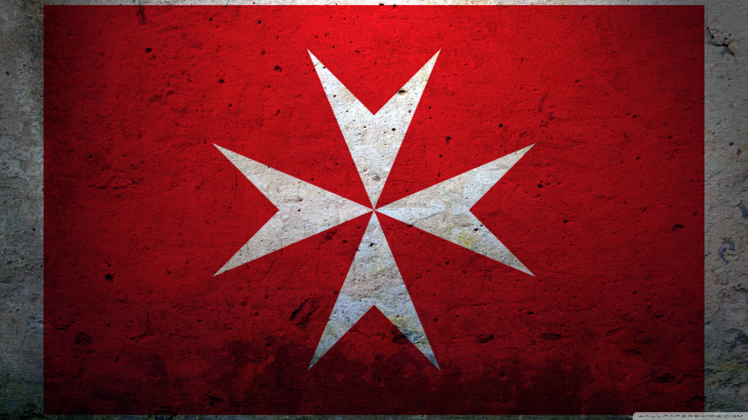 Grunge Civil Ensign Of Malta 4k HD Desktop Wallpaper For