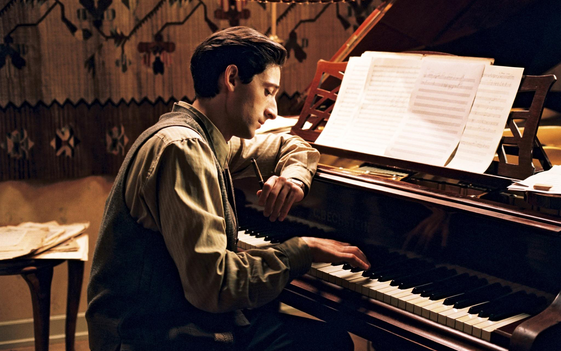 The Pianist Piano Adrien Brody Wallpaper HD Desktop And