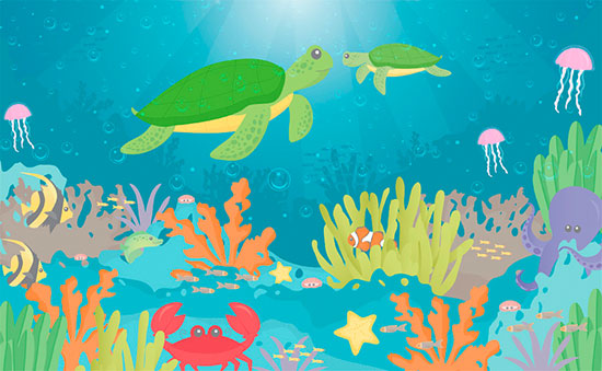 Underwater Murals Sea Life Wallpaper Your Way
