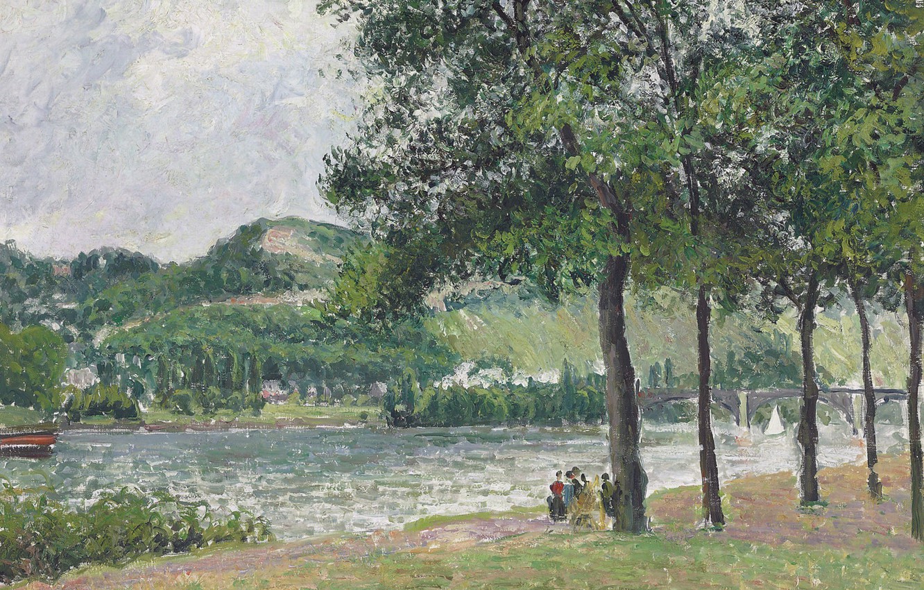 Wallpaper Landscape Picture Camille Pissarro Promenade Cours La