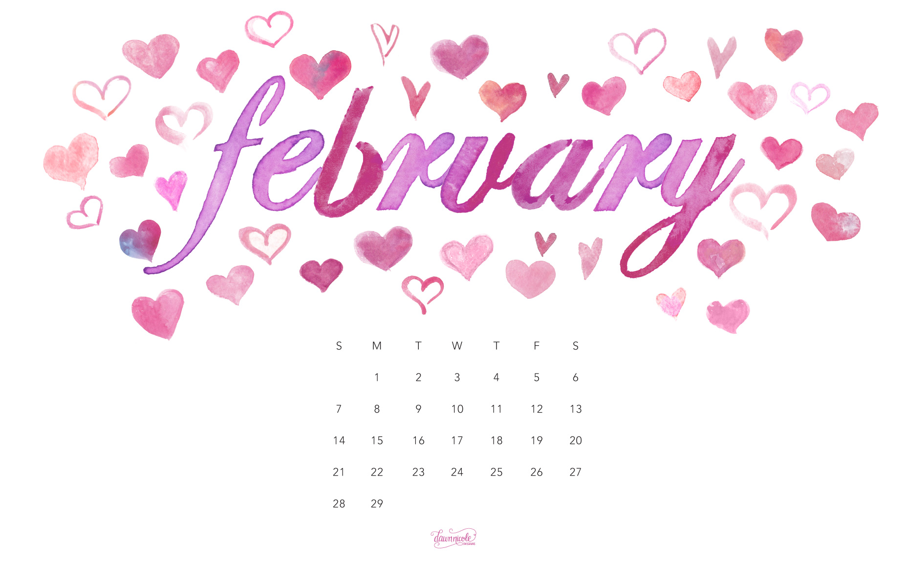 February Desktop Wallpaper Sf