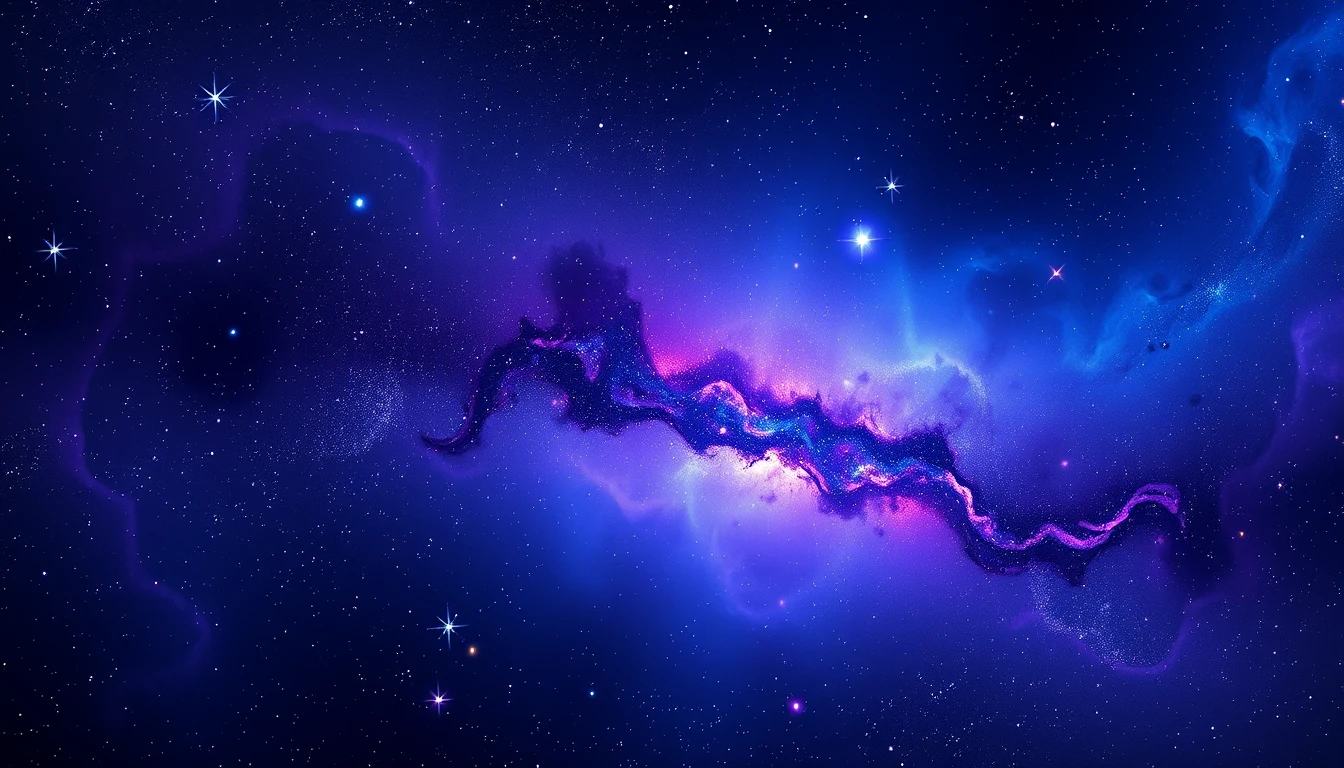 Purple And Blue Galaxy Wallpaper
