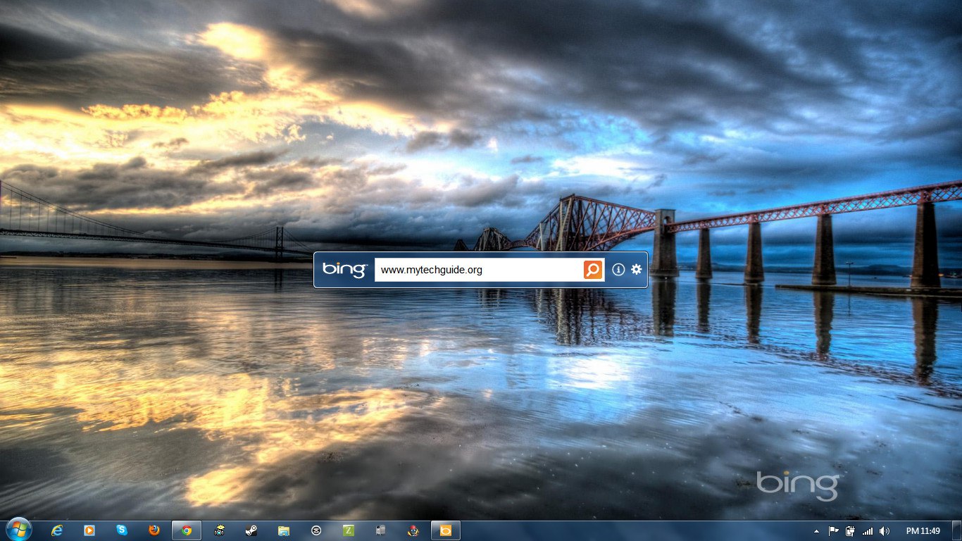Microsoft Bing Desktop Automatically Sets Bing Background as Wallpaper
