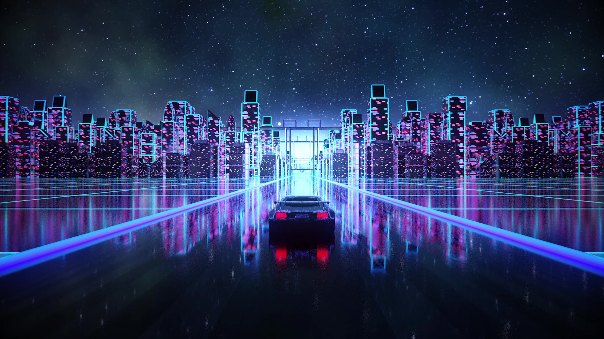Outrun Trailblazing Car Live Wallpaper X