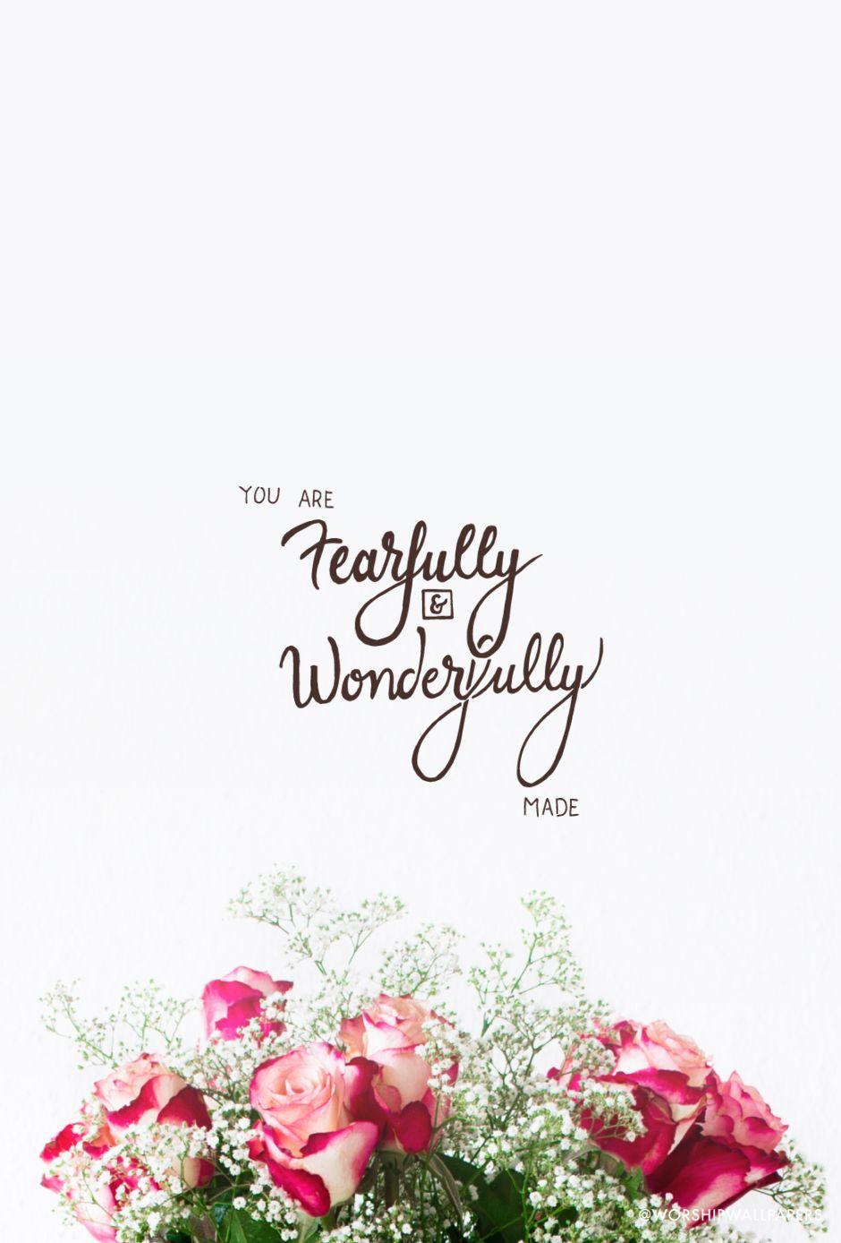 I Am Fearfully And Wonderfully Made Wallpaper
