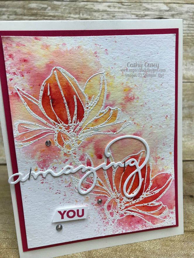 Remarkable You Stampin Up Pin Background Inks Powder Color