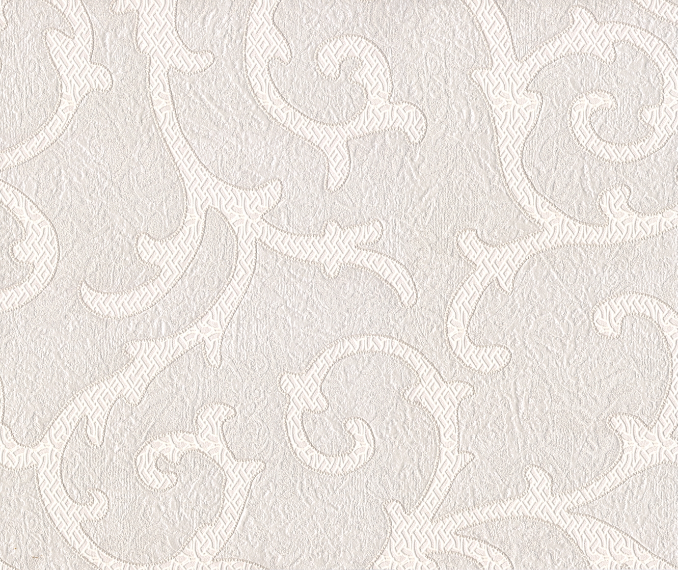 Silver And White Wallpaper Rosalyn scroll silver white