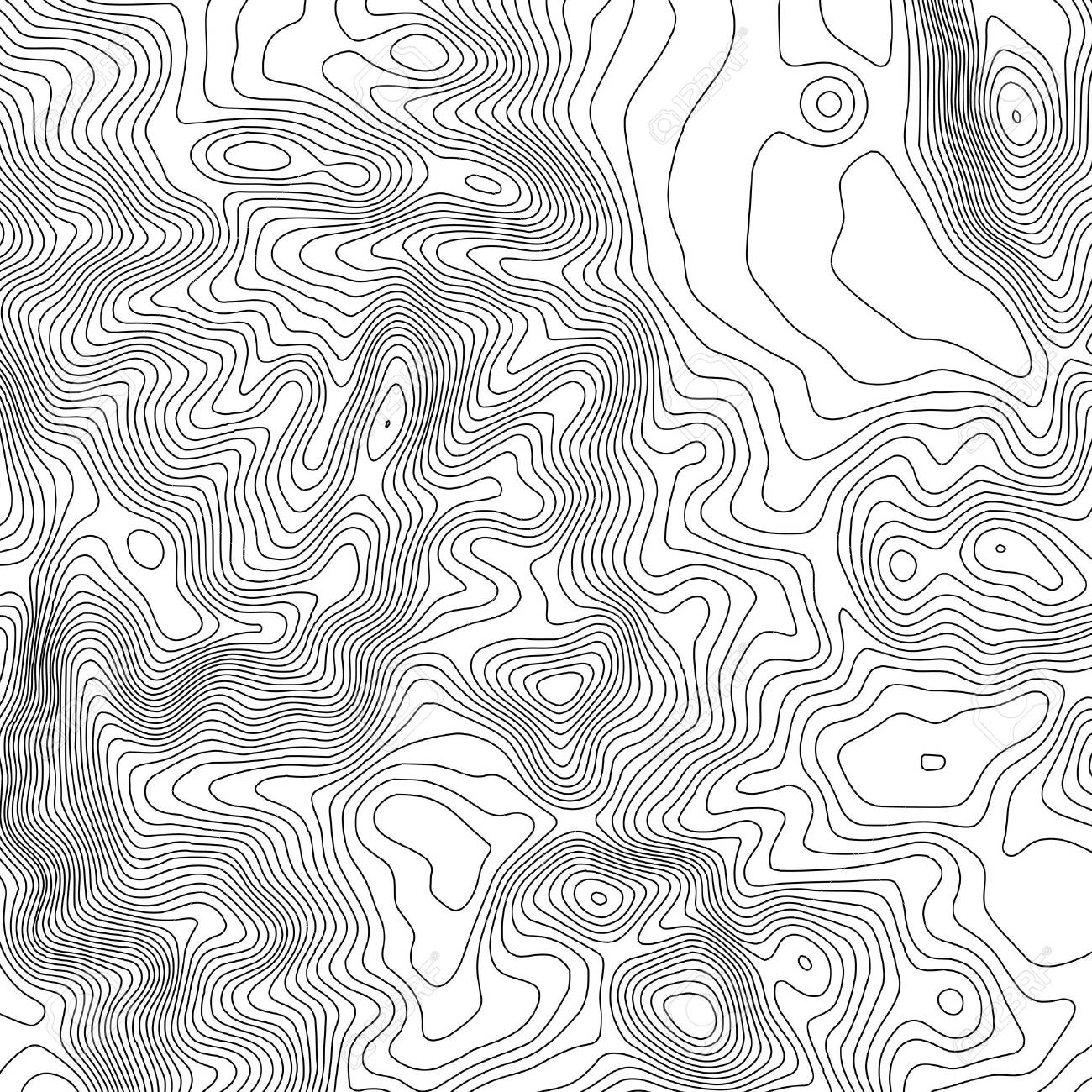 Topographic Map Background With Space For Copy Line Topography