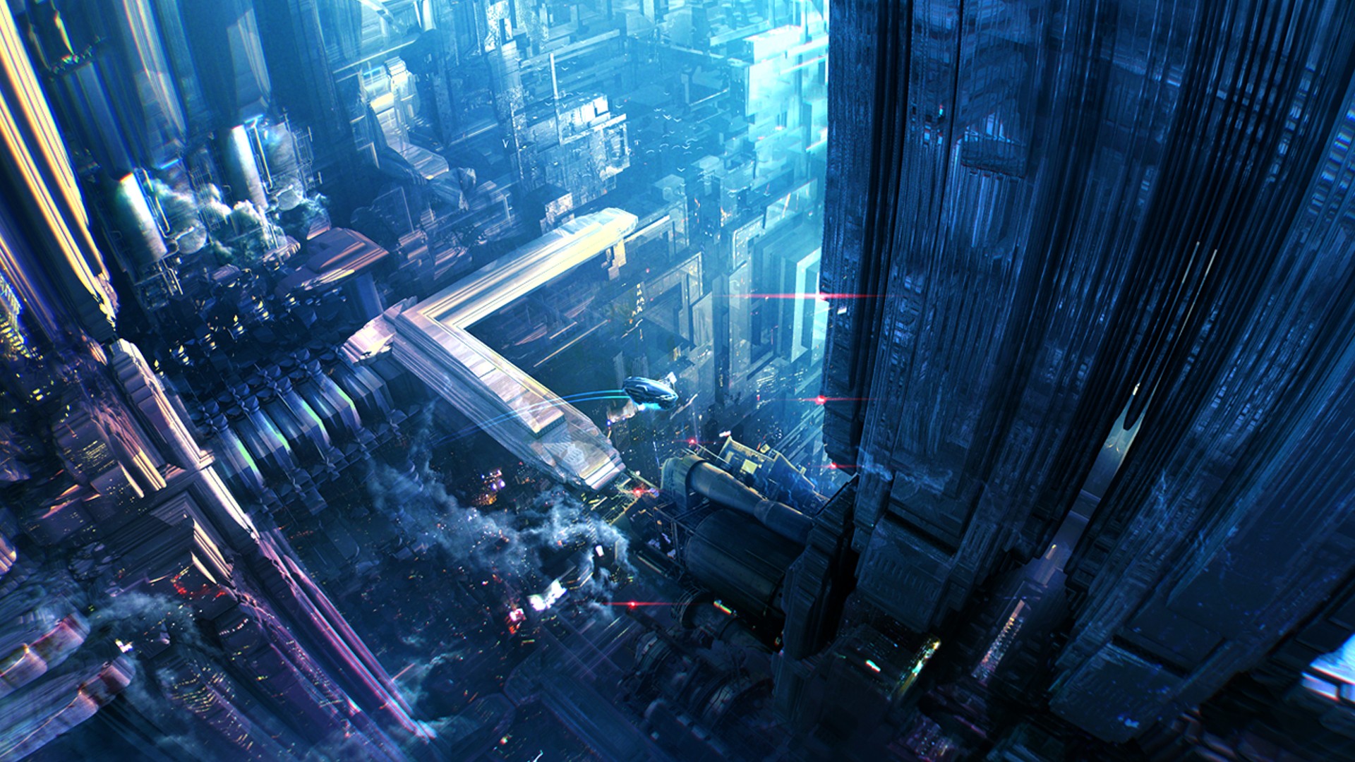 Futuristic City 3d Cg Science