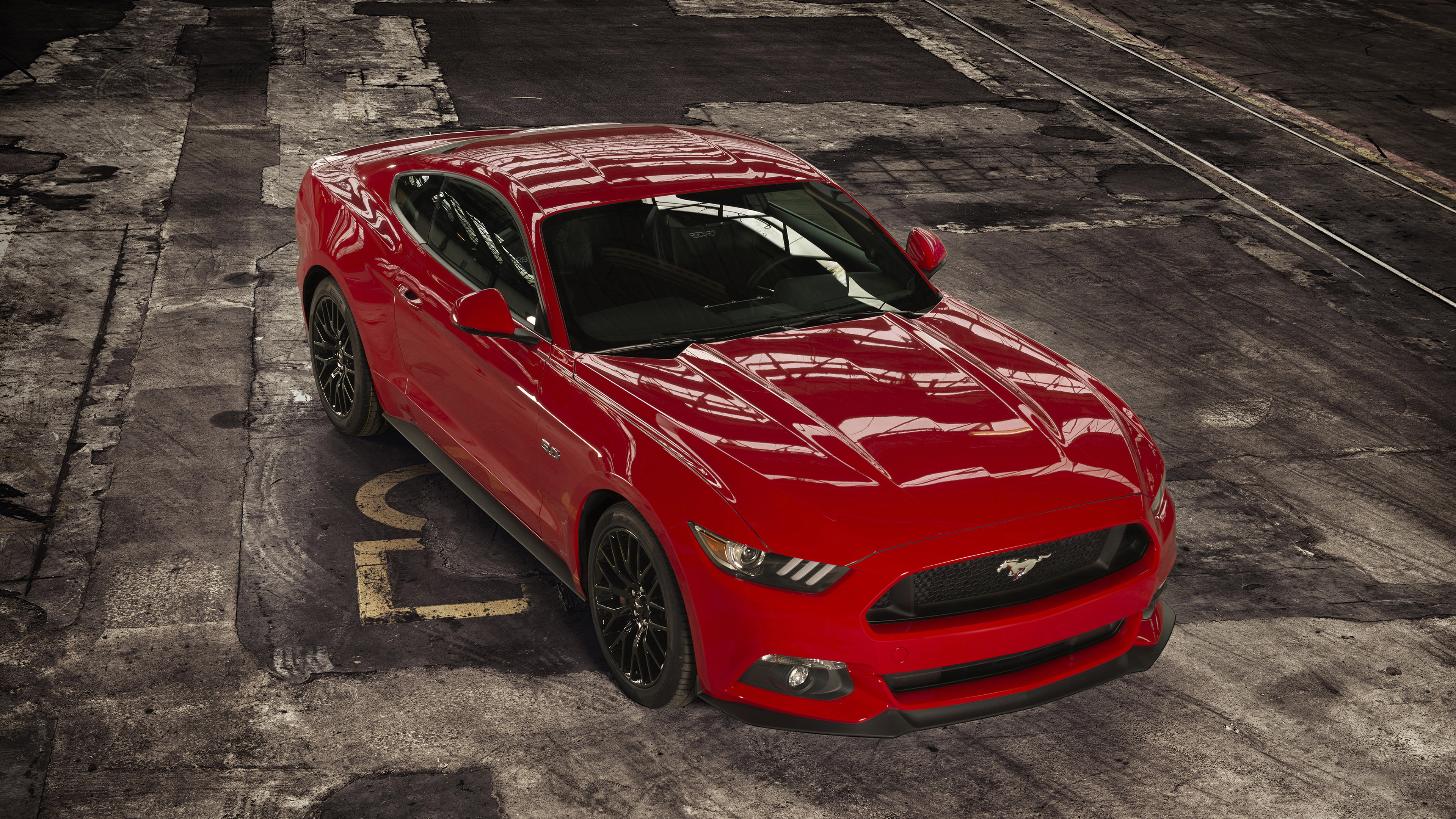 Red Ford Mustang 4k Wallpaper