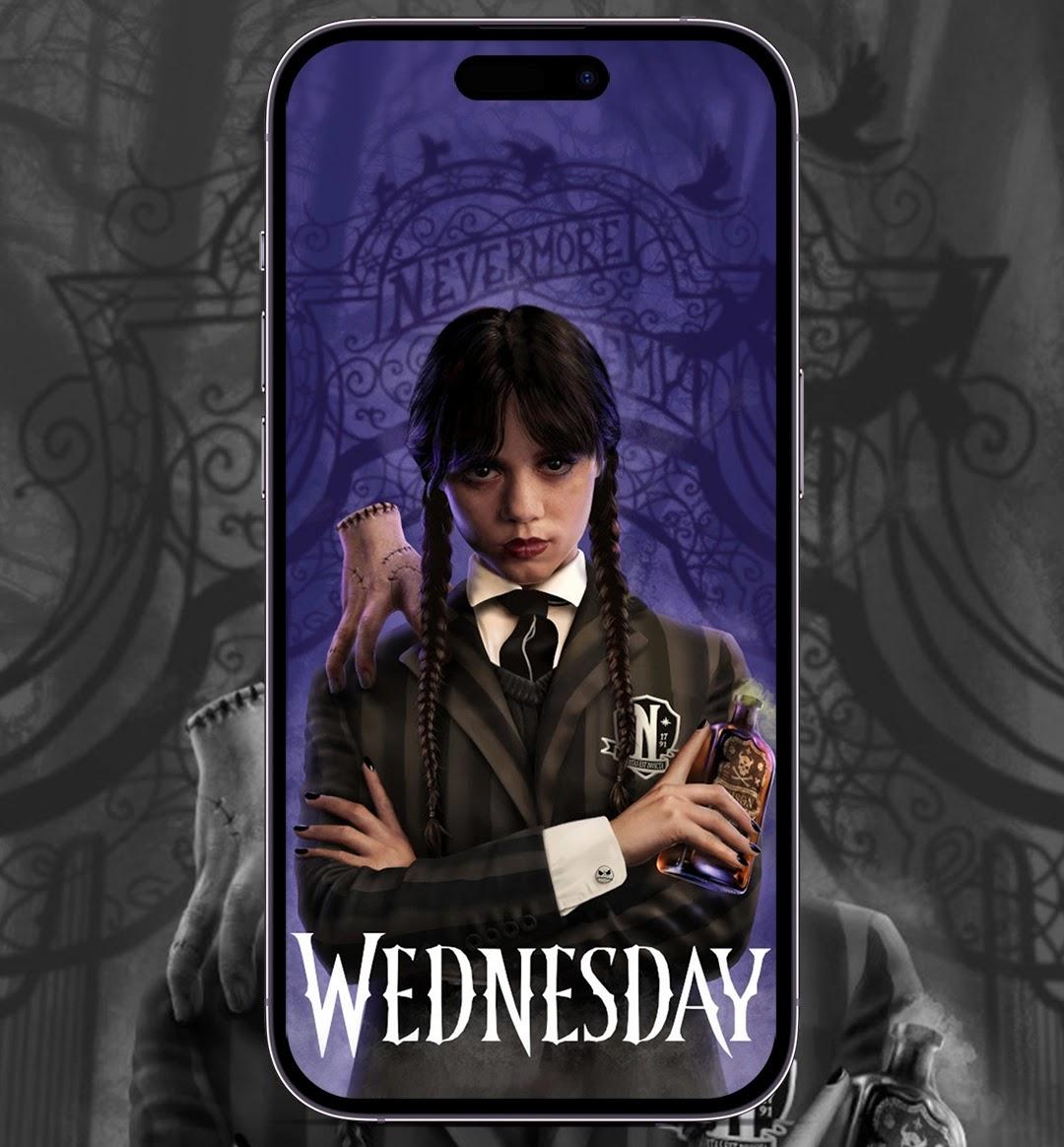 Jenna Ortega as Wednesday Addams Wallpaper 4K Netflix series 9302
