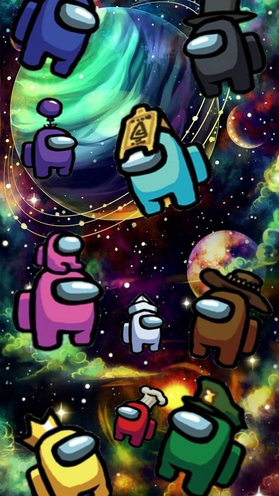 Among Us Space Wallpaper