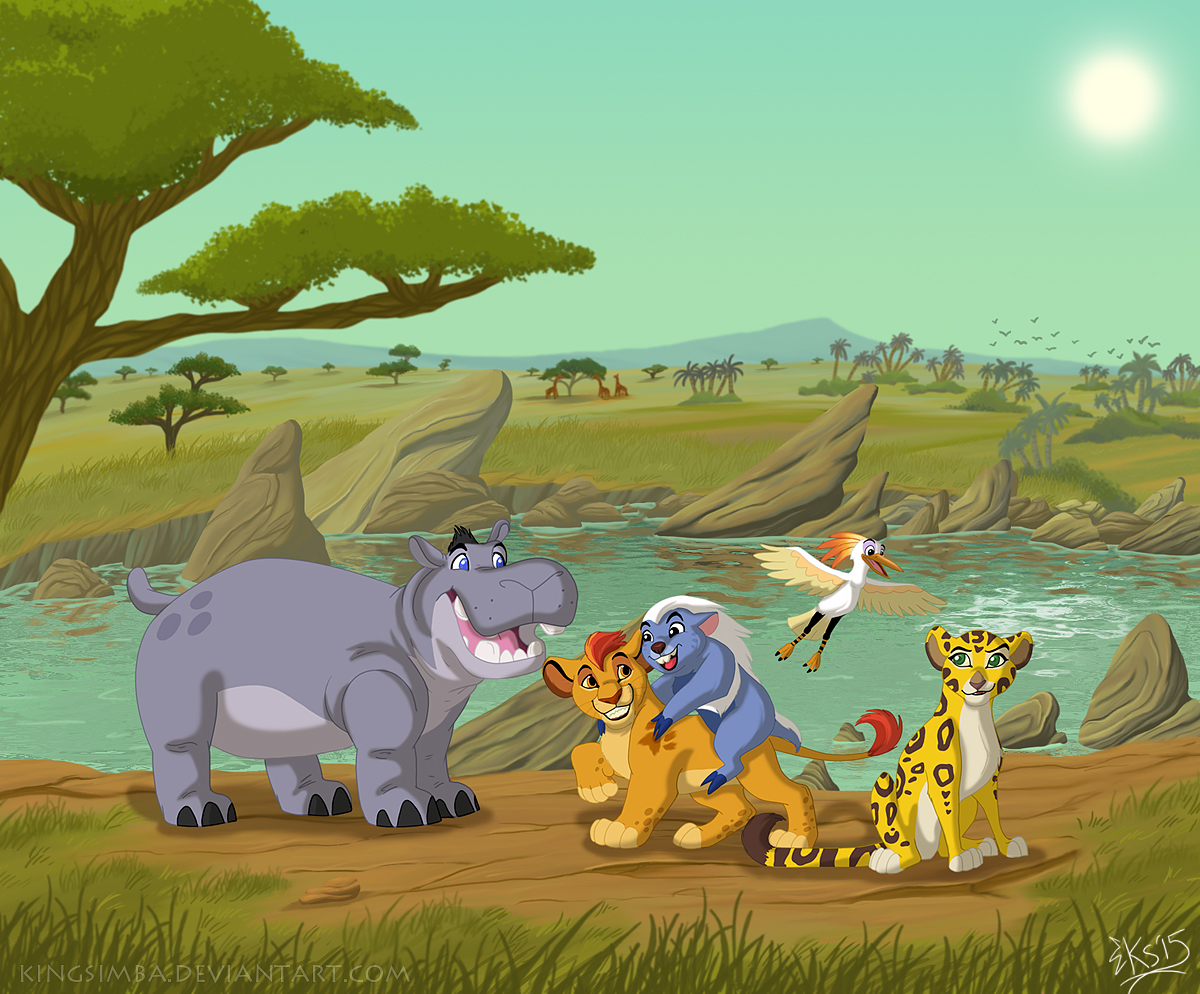 The Lion Guard With Background By Kingsimba