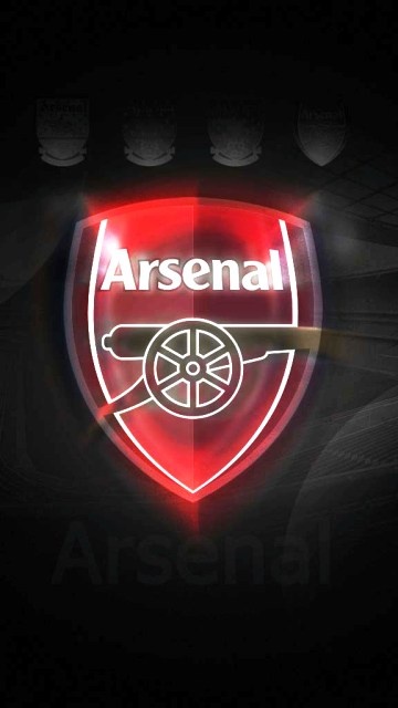 Arsenal Fc Logo Mobile Phone Dark Wallpaper HD iPhone
