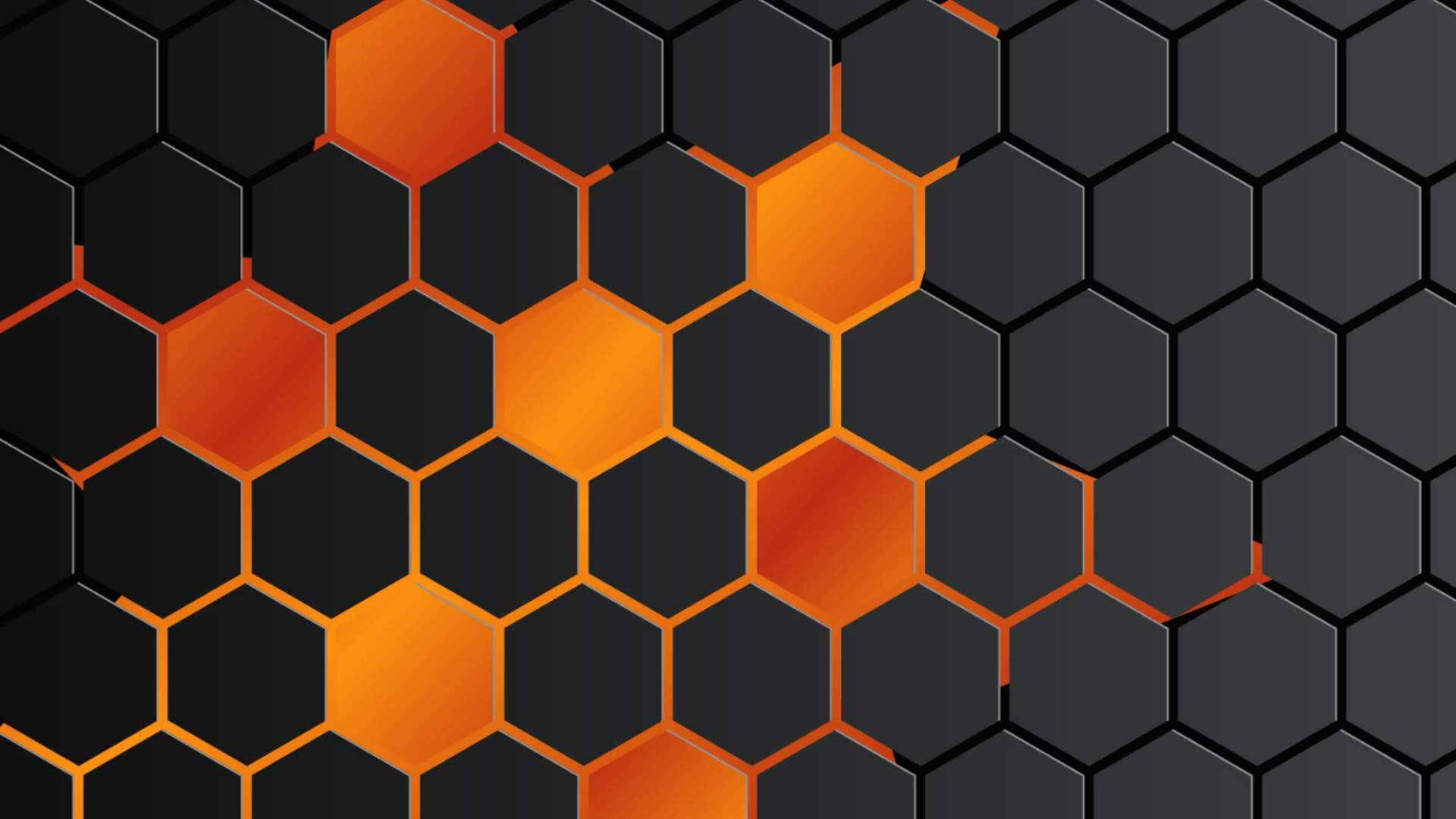 Orange And Black Grid Pattern Wallpaperfool