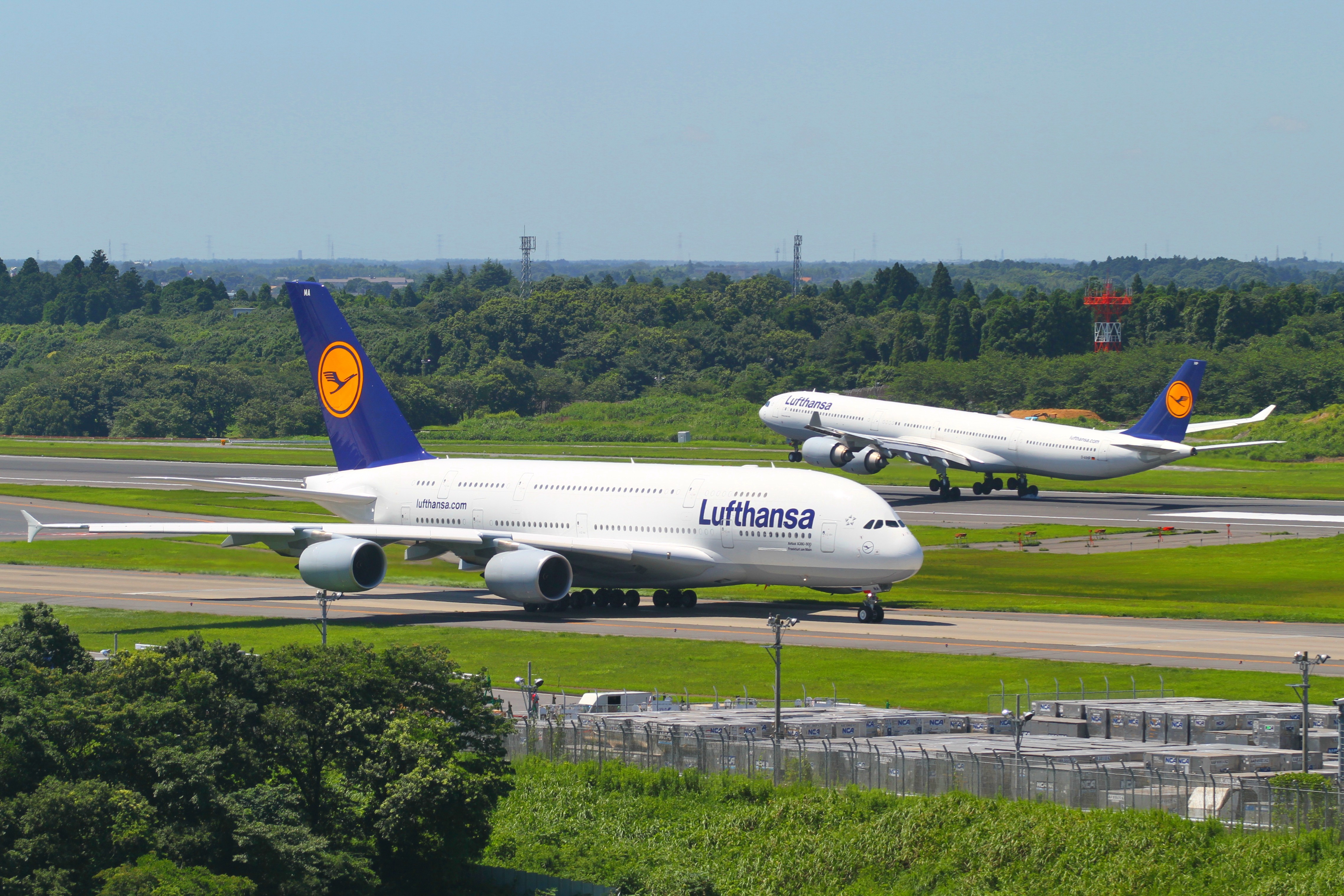 Wallpaper Lufthansa A Airbus A380 Aviation
