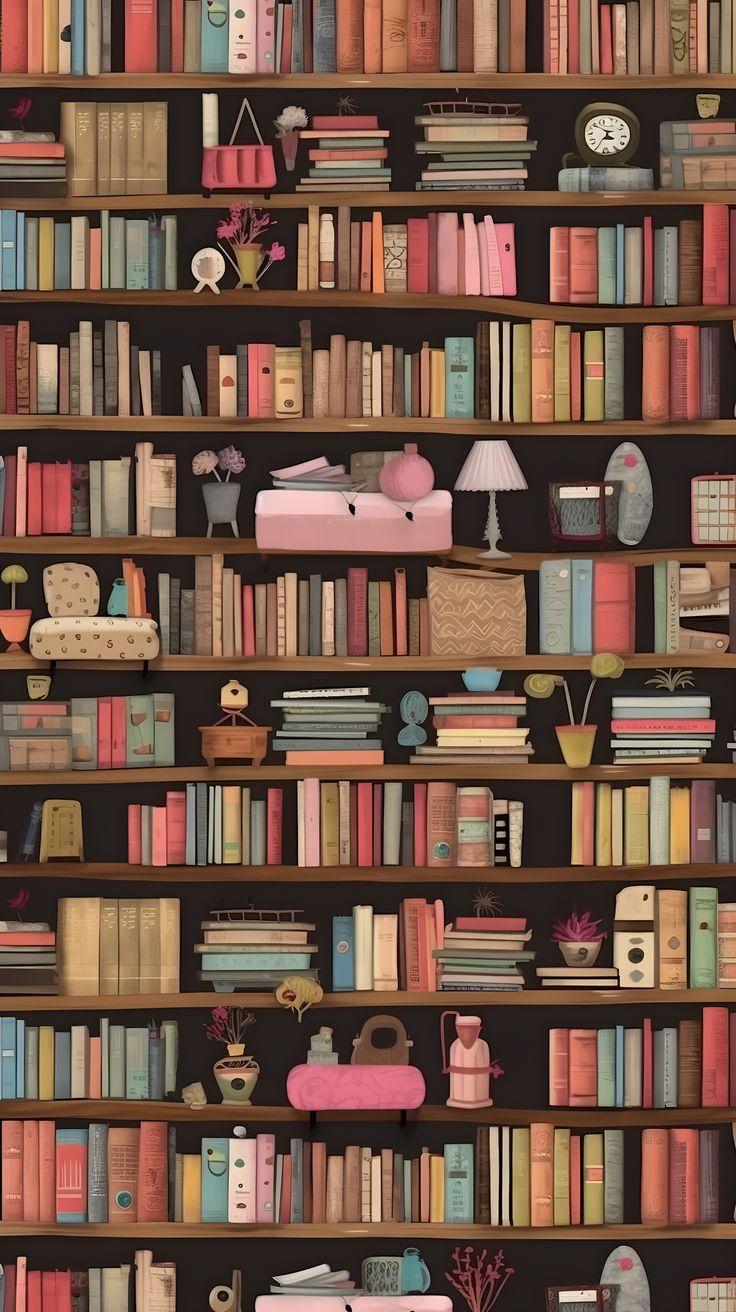Bookshelf Splendor Fabric Inspired By Literary Delights Book