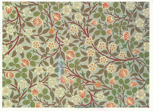 Art   William Morris Arts and Crafts Clover Pattern Wall Flickr