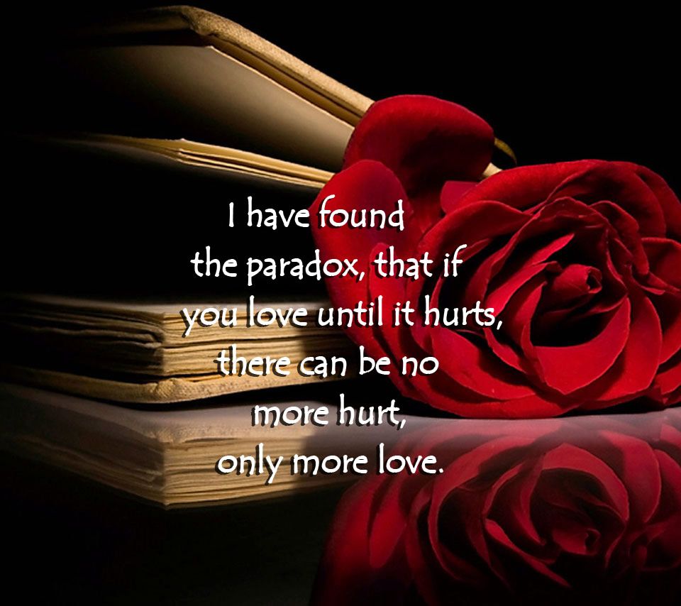 Wallpaper For Love Hurts With Quotes
