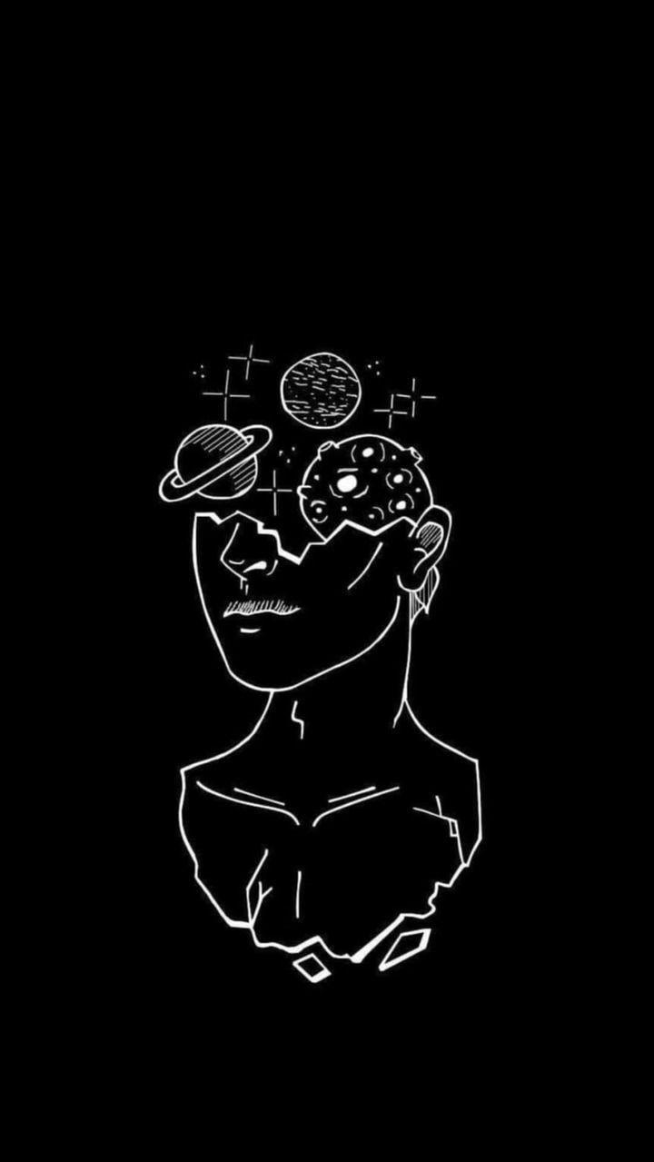 Lil On Wallpaper Minimalist Black