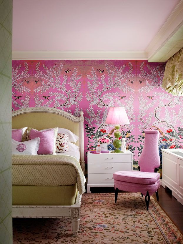 Chinoiserie Chic Pink Walls