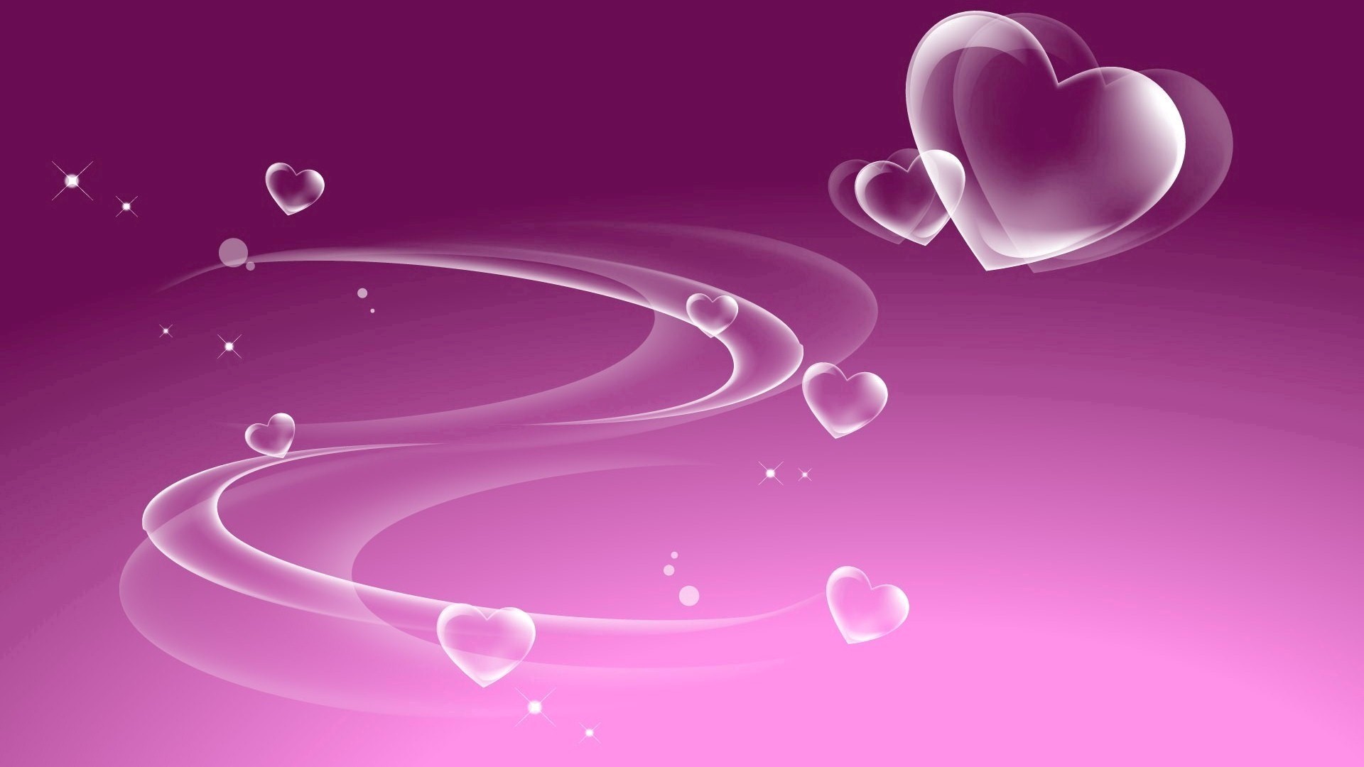 White Heart In Purple Background HD Wallpaper