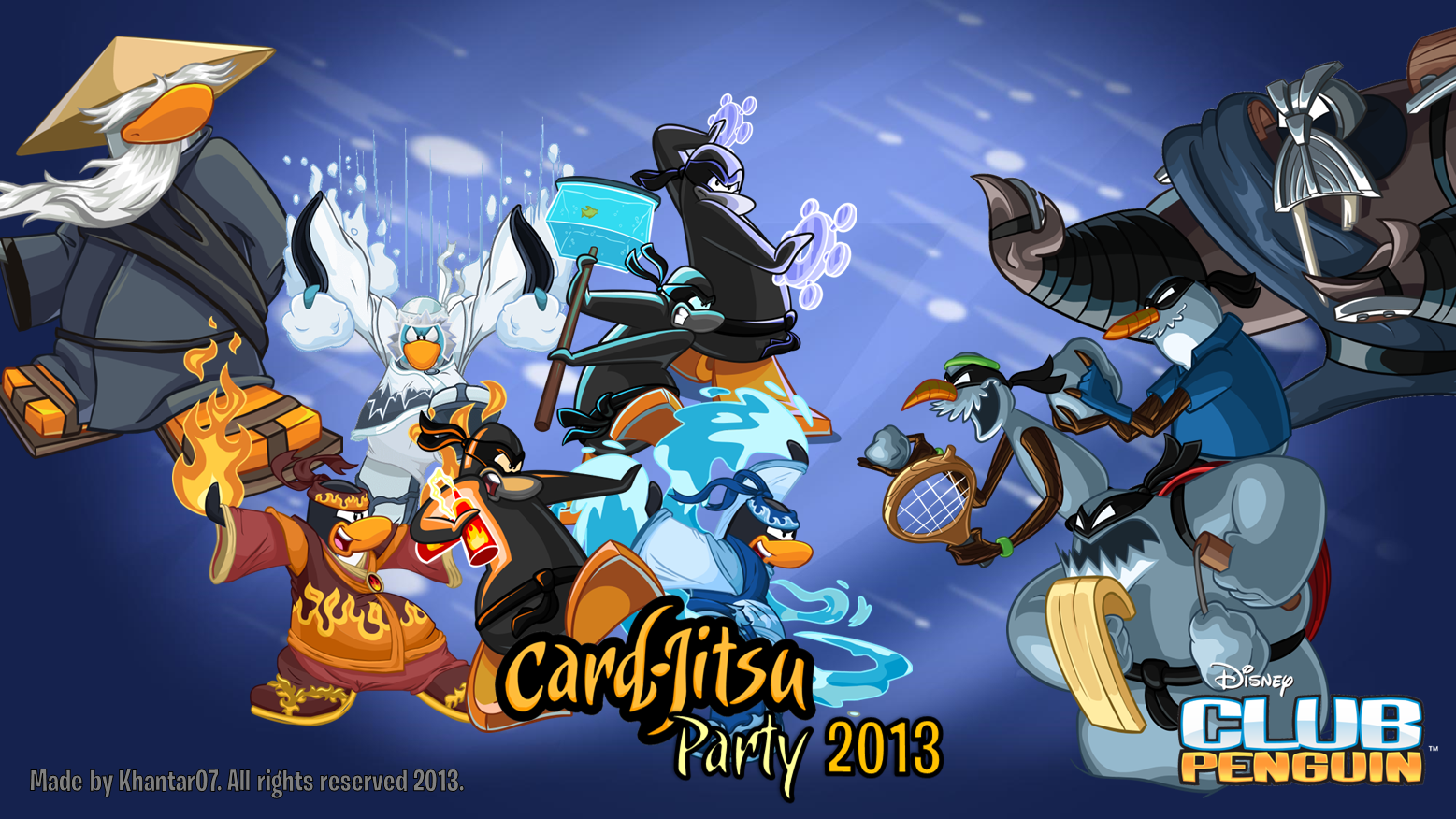 Free download Image Club Penguin Card Jitsu Party 2013 Wallpaper made by  Khantar07 [1557x876] for your Desktop, Mobile & Tablet | Explore 50+ Club  Penguin Wallpapers for Desktop | Penguin Wallpaper, Club