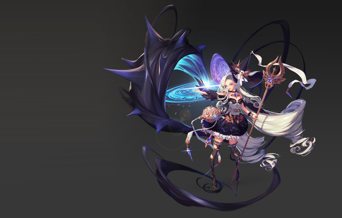 Wallpaper Magic The Game Fantasy Art Mag Staff Skill Skil