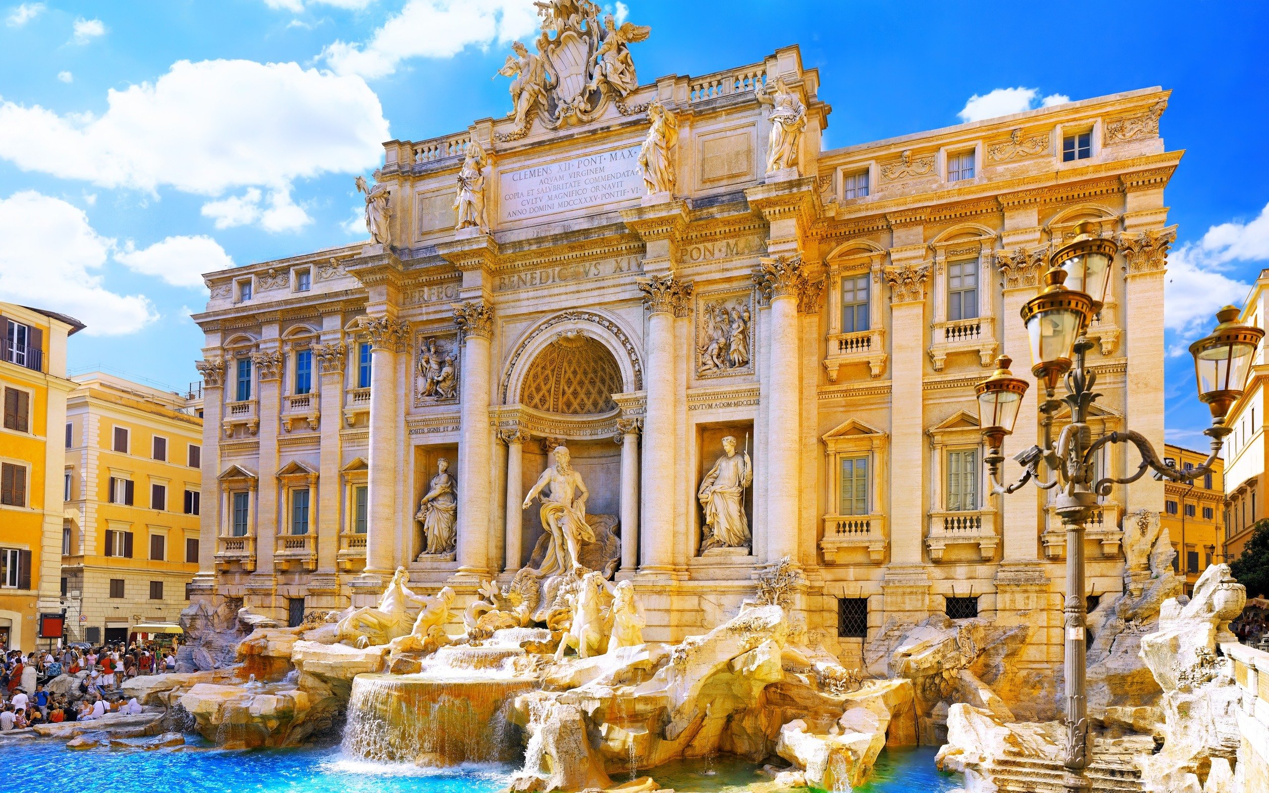 Trevi Fountain Italy Wallpaper Travel HD