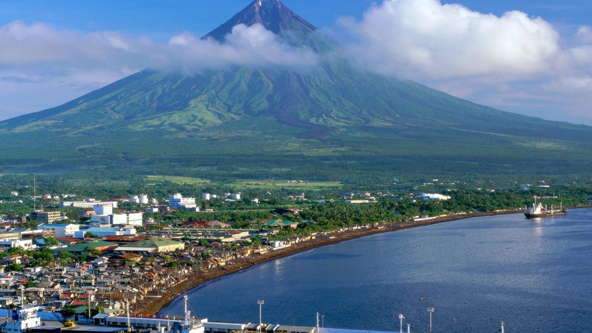 Philippines Mayon Volcano Desktop Pc And Mac Wallpaper