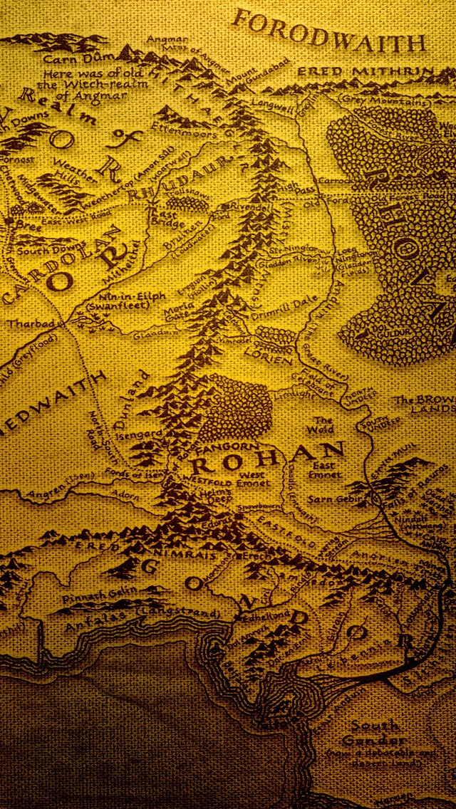 The Realm Of Middle Earth iPhone Wallpaper Tags Map