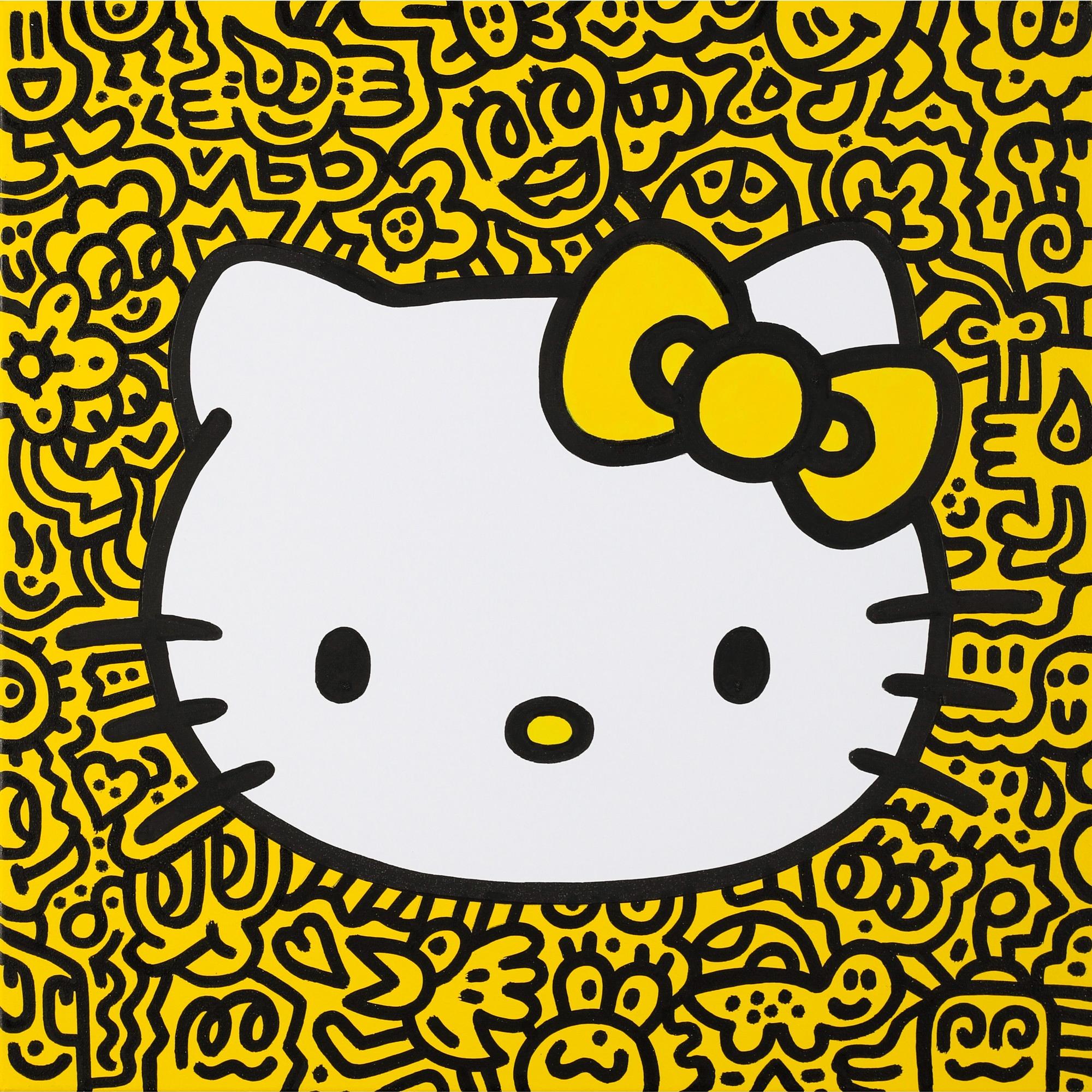 Mr Doodle Kitty Yellow Mutualart