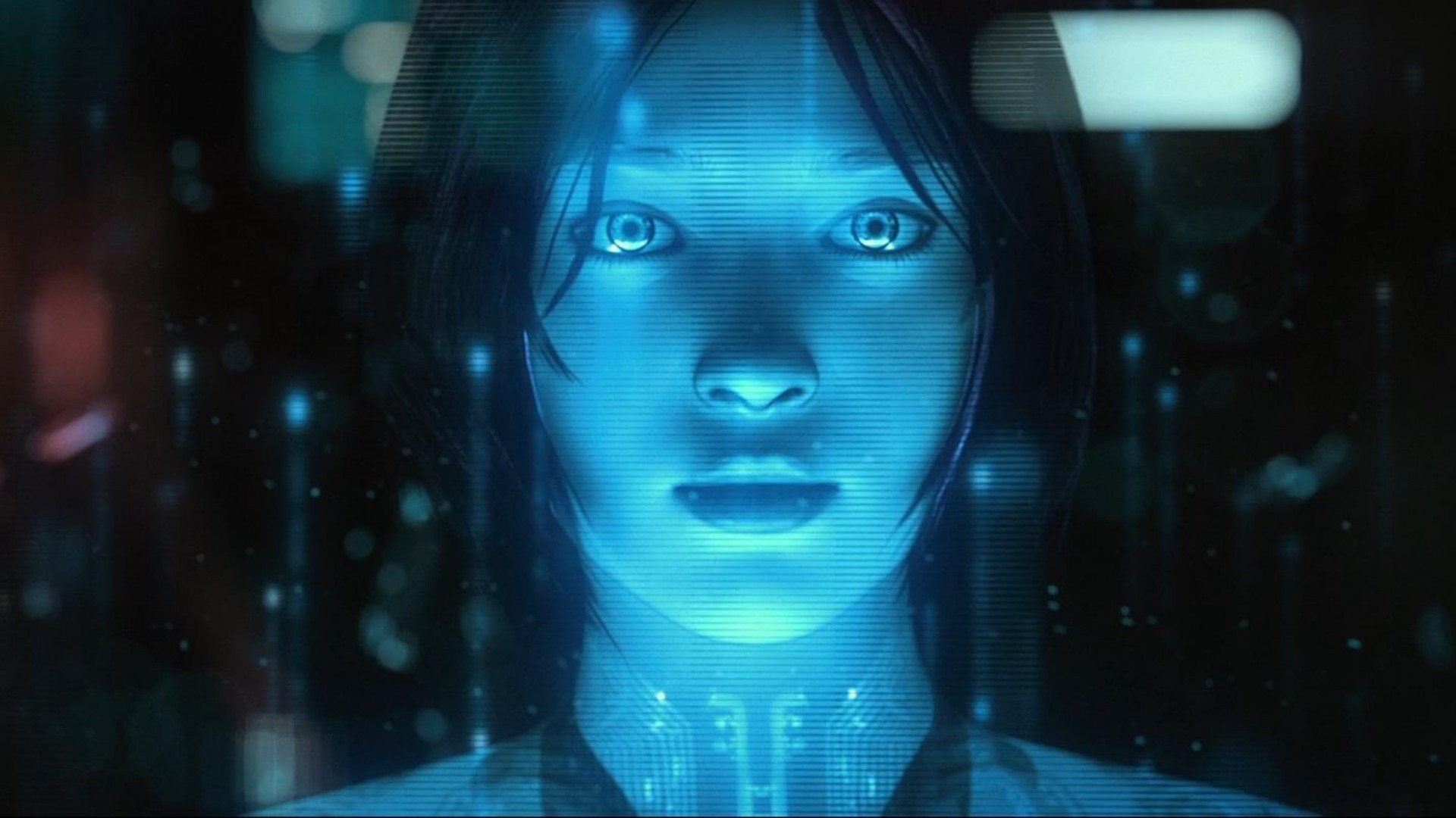 Cortana From Halo 3d Art Black Blue Brute Girl
