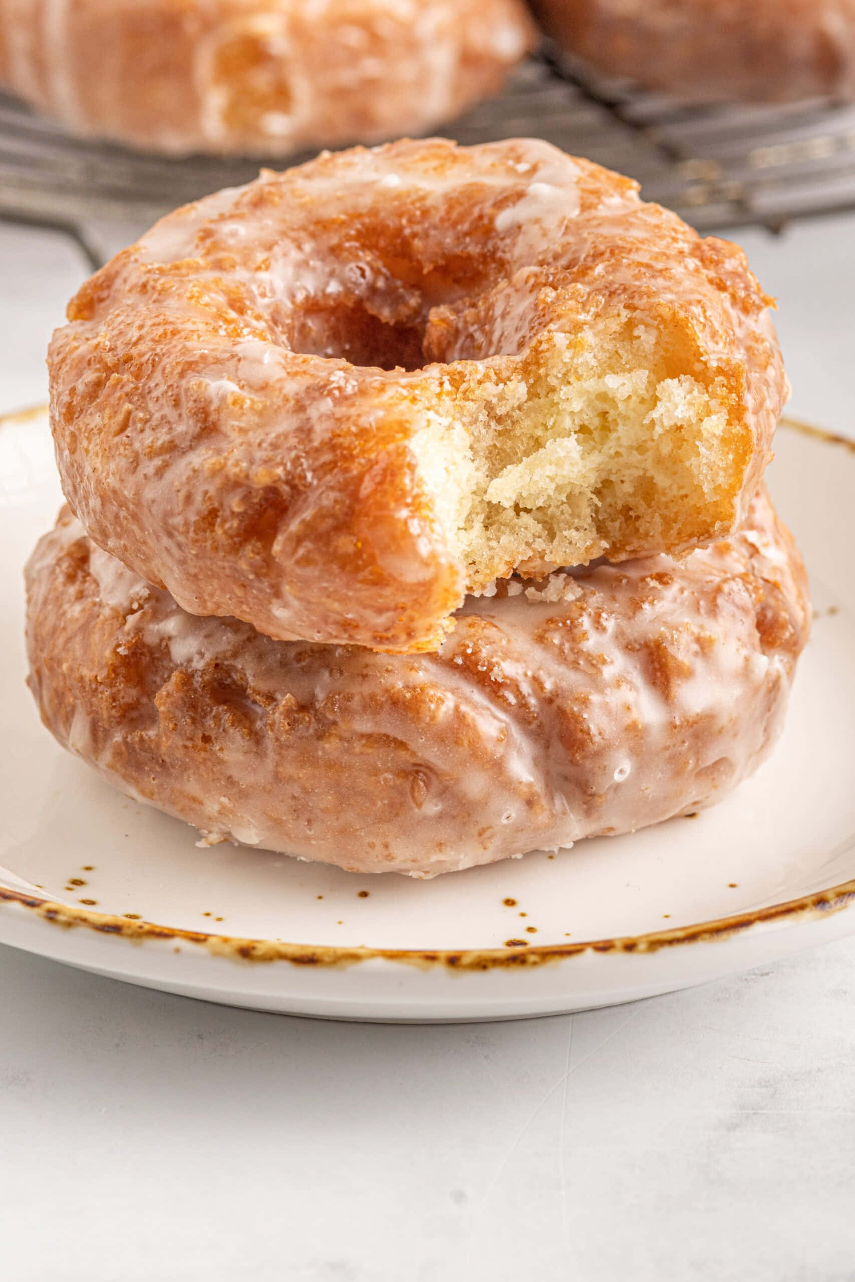 Enjoy A Sweet Glazed Donut Wallpaper