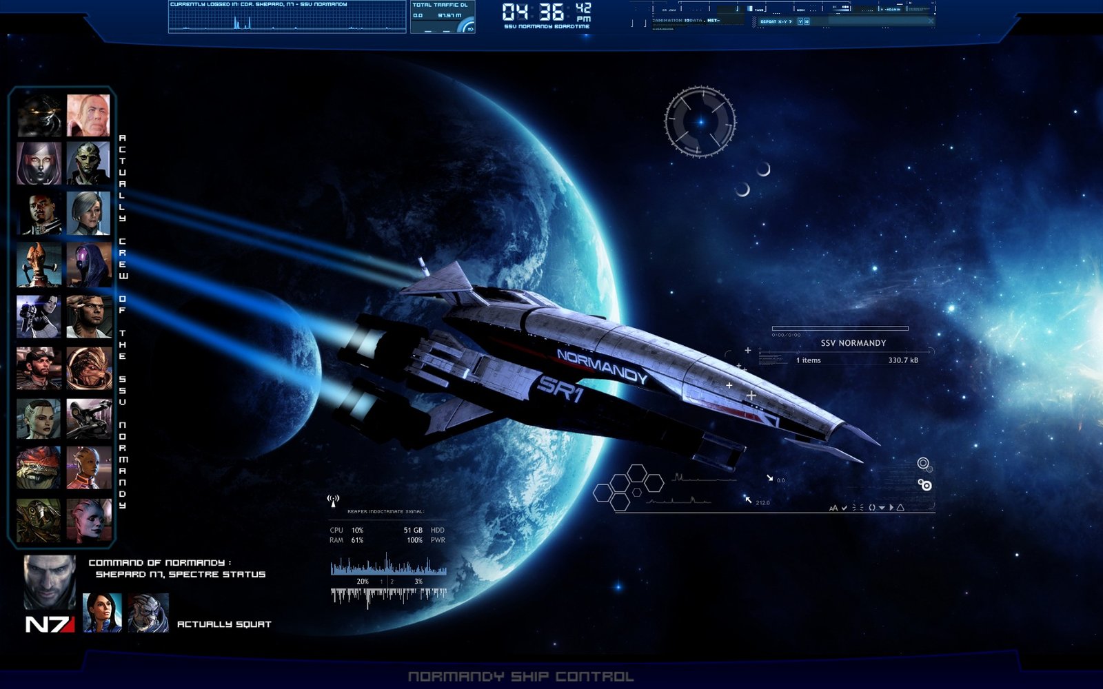 Mass Effect Desktop By Saka88bln