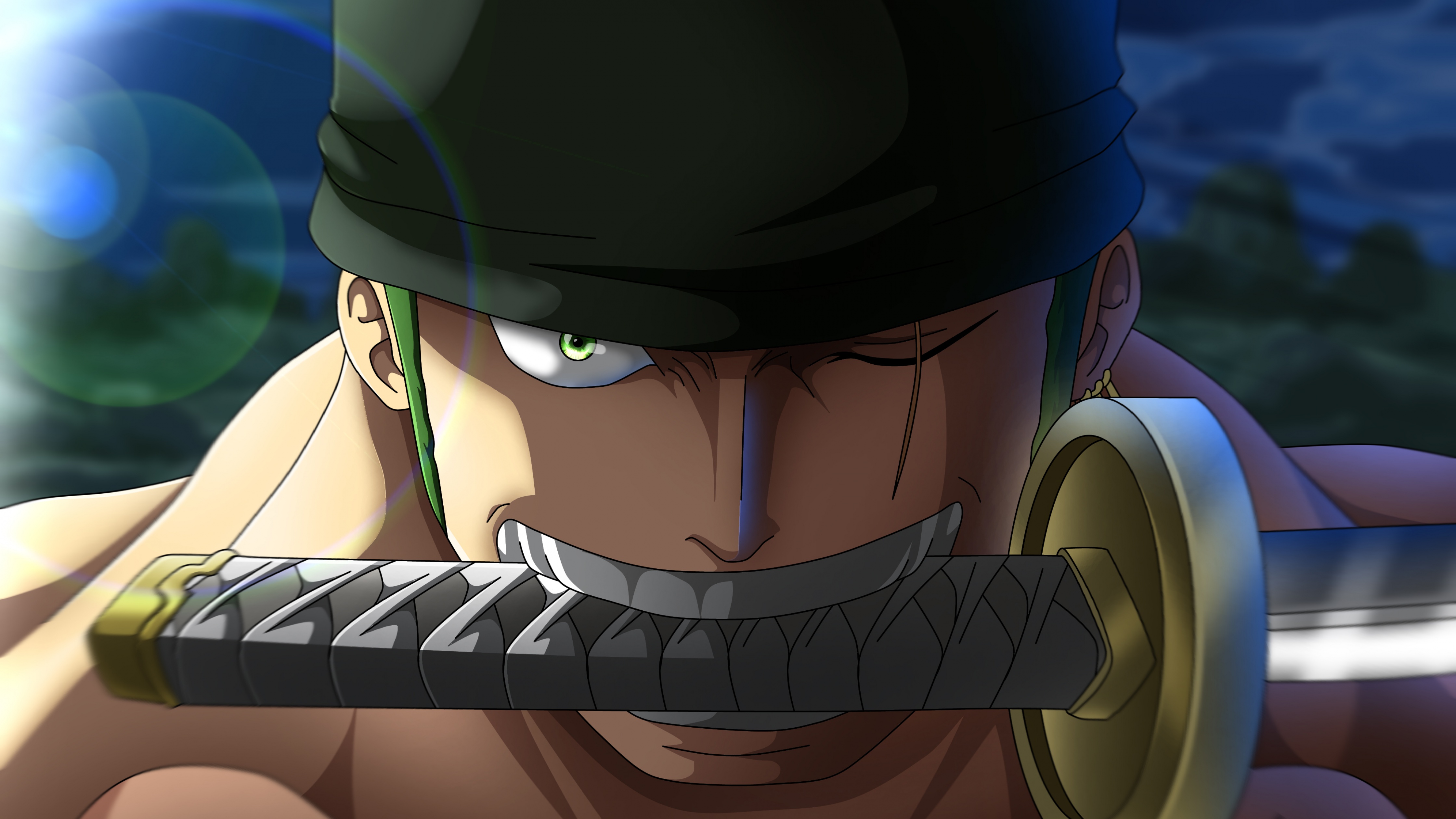 Roronoa Zoro Wallpaper 4k Katana Wado Ichimonji One Piece