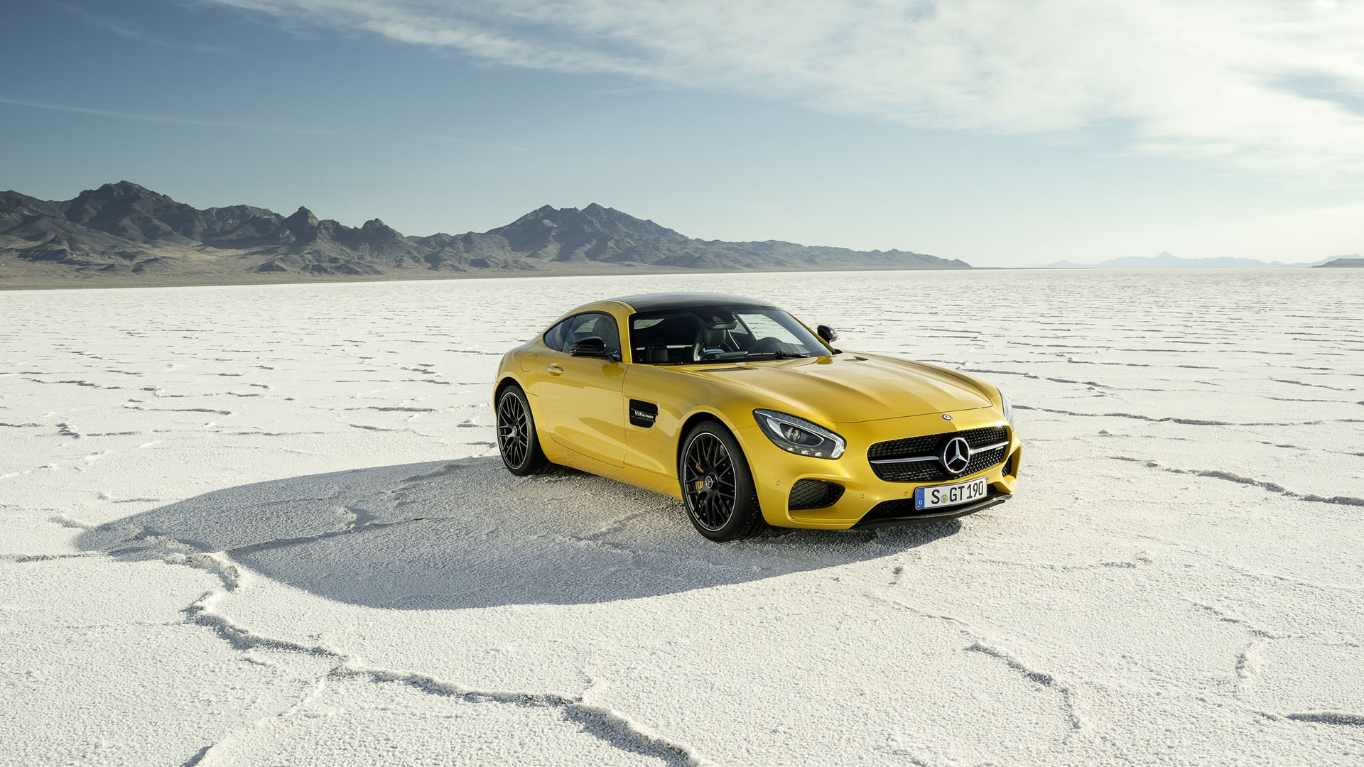 2016 Mercedes Benz AMG GT S Wallpaper   1920 x 1080 salt lake yellow