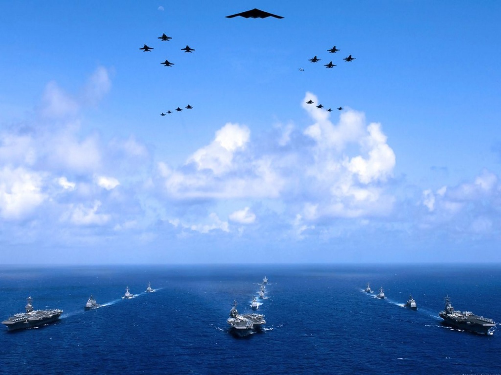  and Air Force aircraft over the sea pictures screensavers for free
