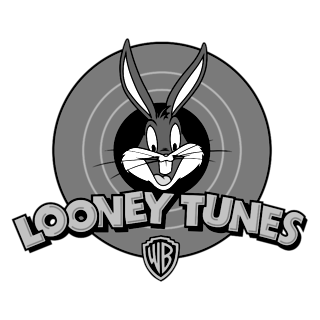 Looney Tunes Logo Black And White Wallpaper