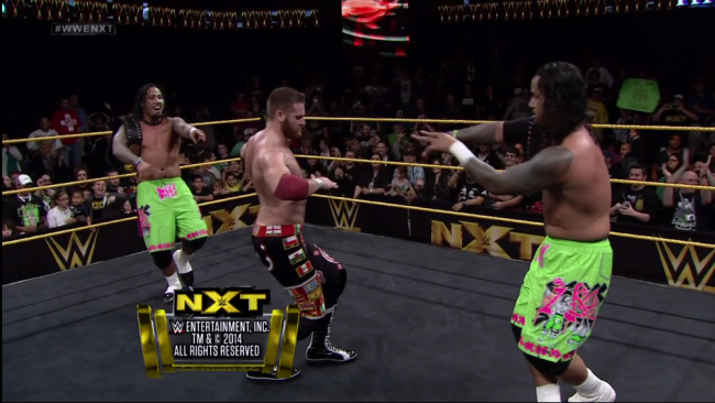 Sami Zayn dancing Usos NXT