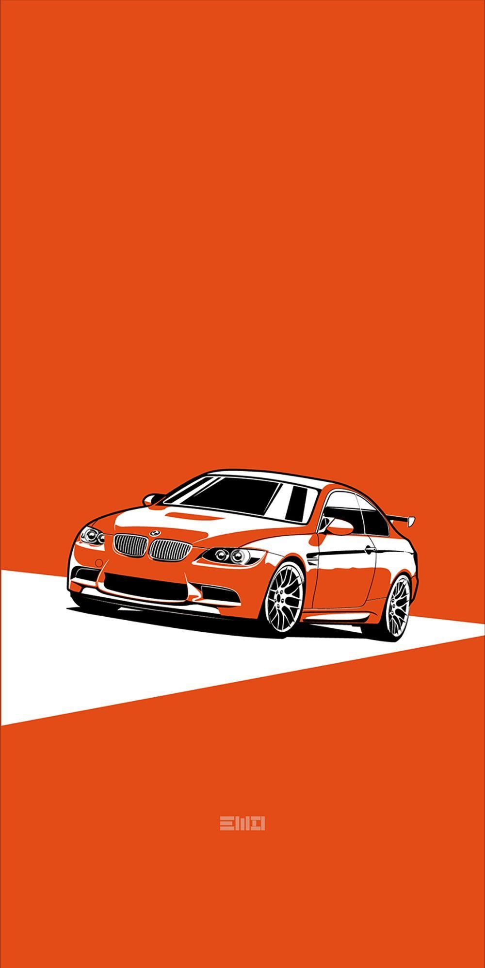 E92 Gts Poster Automotive Art Illustrations