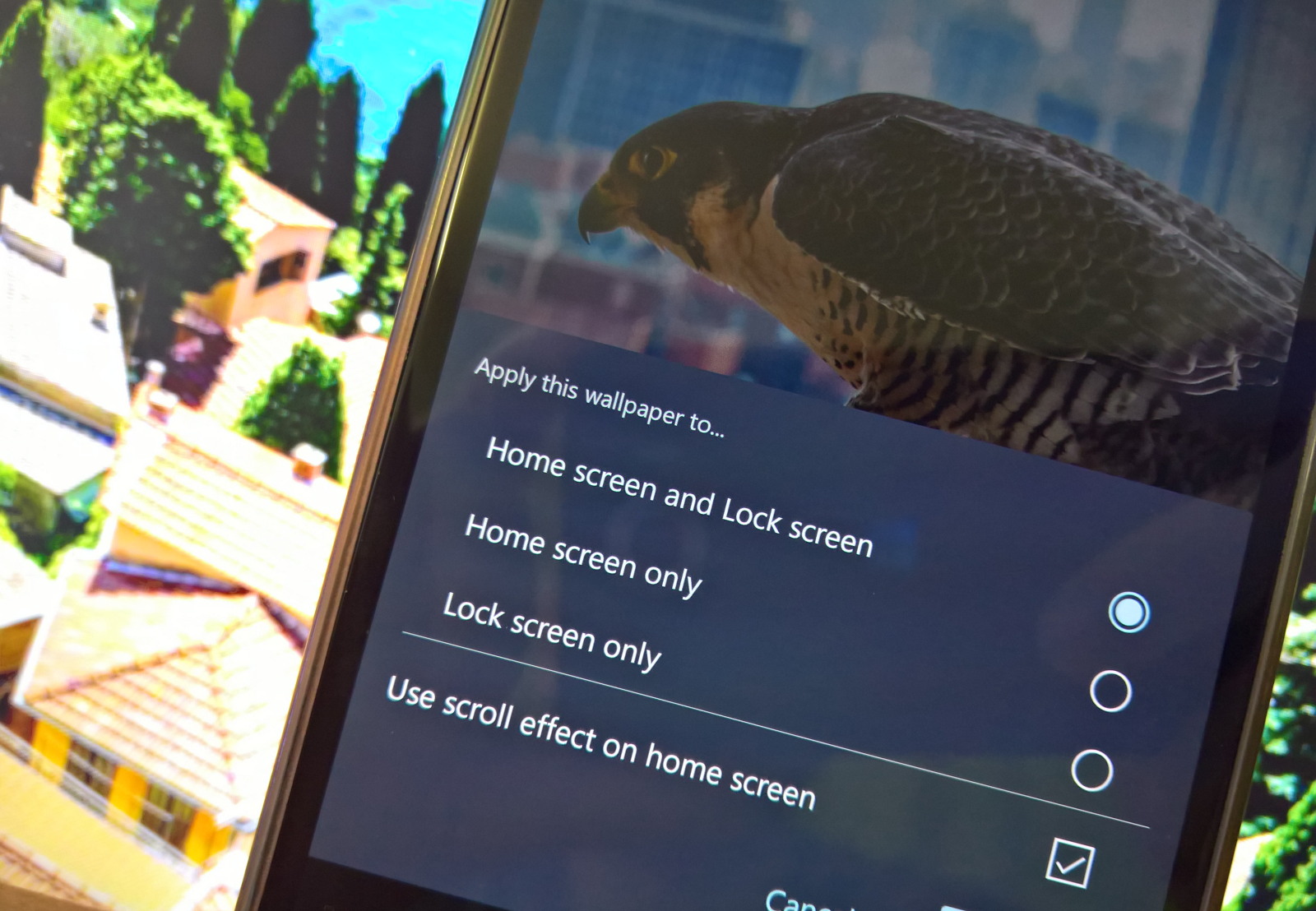 How to set Lock screen wallpaper using Microsoft Launcher on