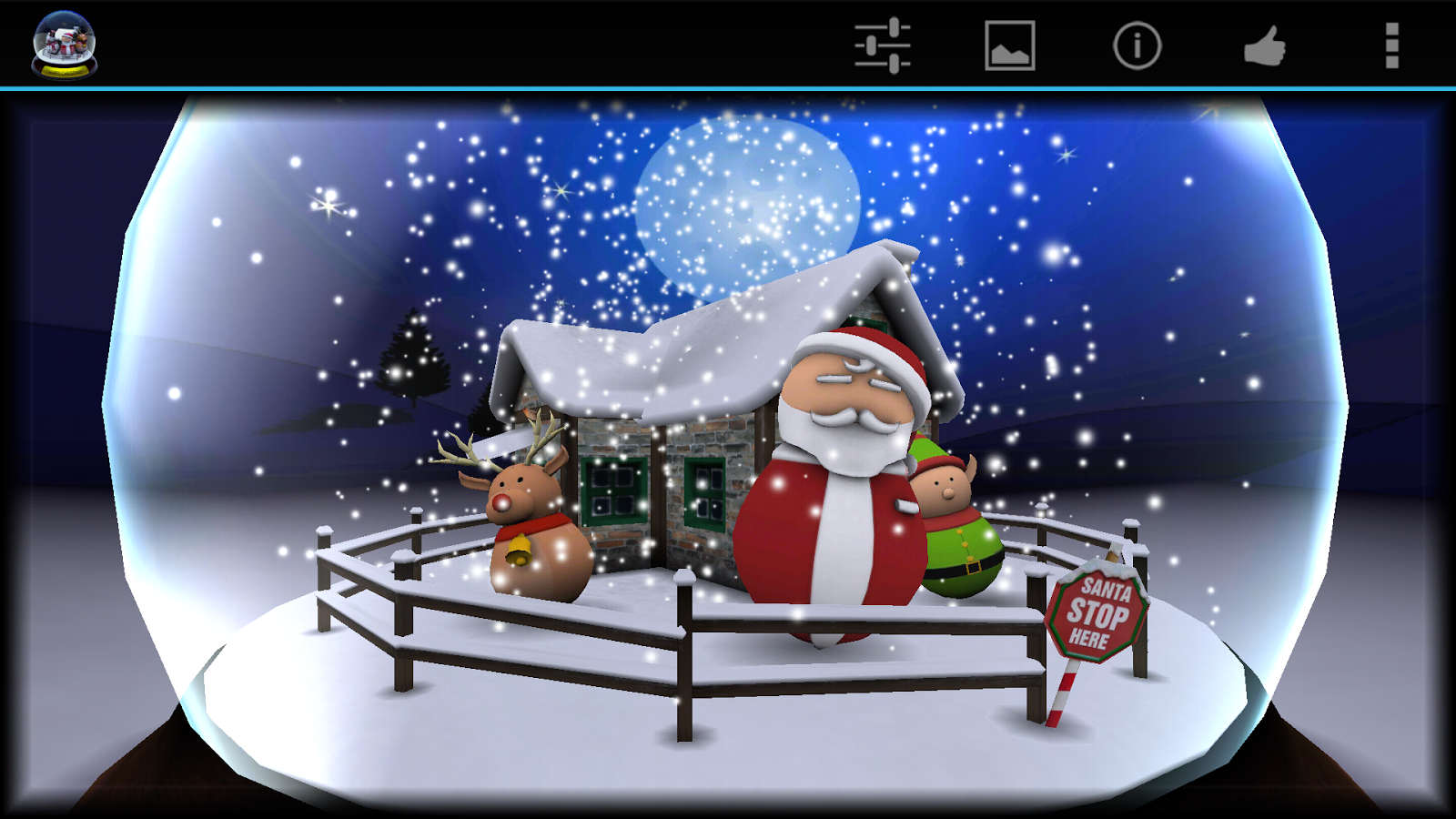3d Christmas Advent Snow Globe Android Apps On Google Play