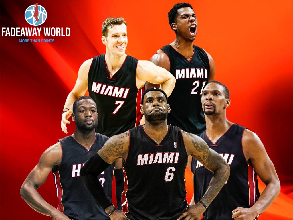 Miami Heat The Best Starting Lineup Of Last Decade Fadeaway
